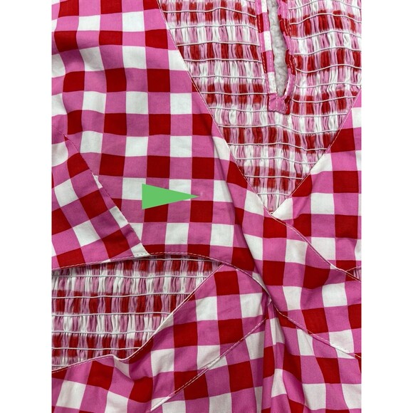 Anthropologie S/W/F Maxi Dress Pink Cross Cut Drop Waist Preppy Vacay Medium NWT - Picture 11 of 11